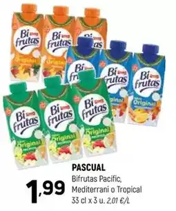 Coviran Pascual - bifrutas pacific, mediterrani o tropical oferta