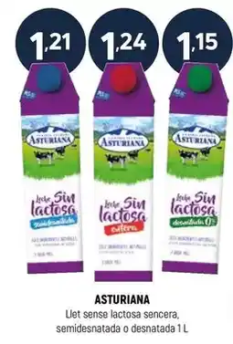 Coviran La asturiana - llet sense lactosa sencera, semidesnatada o desnatada oferta