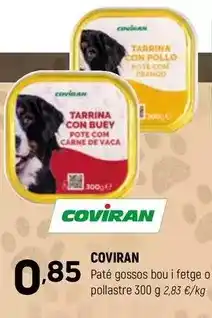 Coviran Coviran - pate gossos bou i fetge o pollastre oferta