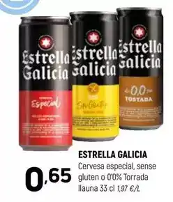 Coviran Estrella galicia - cervesa especial sense gluten o 0% torrada oferta