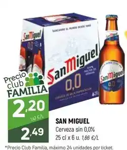 Coviran San miguel - cerveza sin oferta