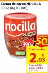 Alcampo Nocilla - crema de cacao oferta