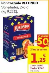 Alcampo Recondo - pan tostado oferta