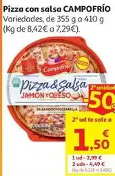 Alcampo Campofrío - pizza con salsa oferta