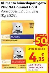 Alcampo Purina - alimenbto humedopara gato gourmet gold oferta