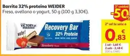 Alcampo Recovery bar 32% whey protein fresa ve 50g oferta
