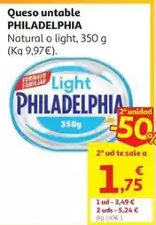 Alcampo Philadelphia - queso untable oferta