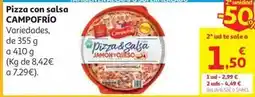 Alcampo Pizza y salsa mozzarella jq campofrio 360g oferta