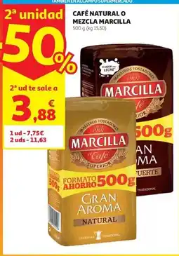 Alcampo Cafe molido natural marcilla 500 g oferta