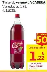 Alcampo La casera - tinto de verano oferta