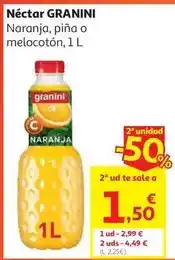 Alcampo Nectar naranja granini bot. 1 l oferta