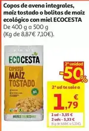 Alcampo Copos maiz tostado bios ecocesta 400 g oferta