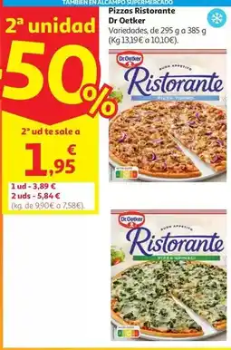 Alcampo Pizza tonno ristorante dr.oetker 355g oferta