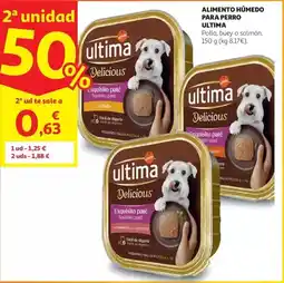 Alcampo Perro mini tarrina pollo ultima 150gr oferta