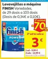 Alcampo Lav. maq. todo en 1 finish 45 ds 720 g oferta