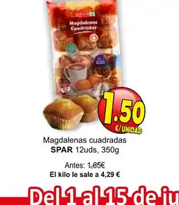 SPAR SPAR Magdalenas cuadradas oferta
