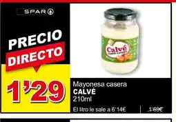 SPAR CALVÉ Mayonesa casera oferta