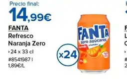 Costco FANTA Refresco Naranja Zero oferta