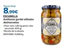 Costco ESCAMILLA Aceitunas gordal aliñadas deshuesadas oferta