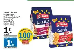 E.Leclerc RECONDO Snacks de pan oferta