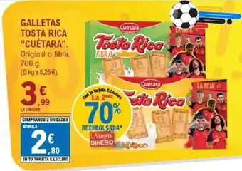 E.Leclerc CUÉTARA Galletas tosta rica oferta