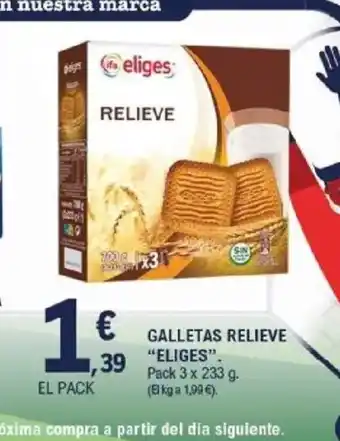 E.Leclerc ELIGES Galletas relieve oferta