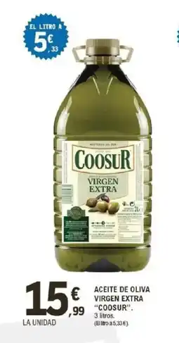 E.Leclerc COOSUR Aceite de oliva virgen virgen extra oferta