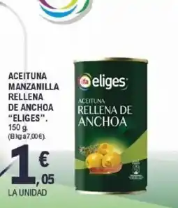 E.Leclerc ELIGES Aceituna manzanilla rellena de anchoa oferta