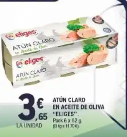 E.Leclerc ELIGES Atún claro en aceite de oliva oferta