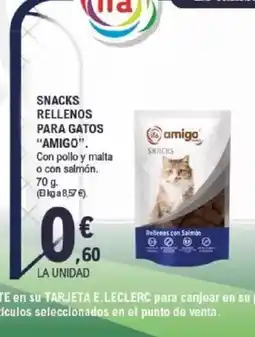 E.Leclerc AMIGO Snacks rellenos para gatos oferta