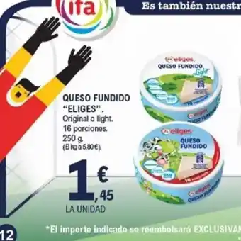 E.Leclerc ELIGES Queso fundido oferta