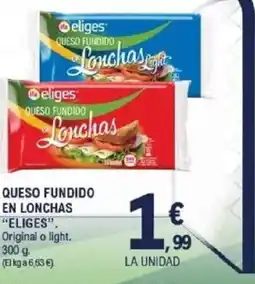 E.Leclerc ELIGES Queso fundido en lonchas oferta