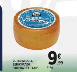 E.Leclerc RIBERA DEL TAJO Queso mezcla semicurado oferta