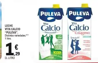 E.Leclerc PULEVA Leche vita calcio oferta