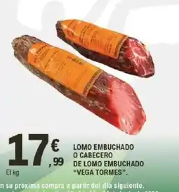 E.Leclerc VEGA TORMES Lomo embuchado o cabecero de lomo embuchado oferta