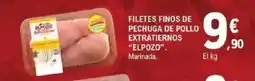 E.Leclerc ELPOZO Filetes finos de pechuga de pollo extratiernos oferta