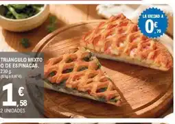 E.Leclerc Triangulo mixto o de espinacas oferta