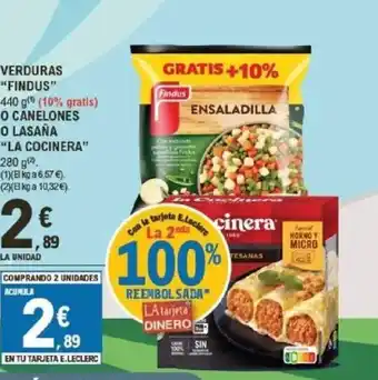 E.Leclerc FINDUS Verduras oferta