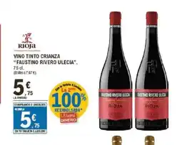 E.Leclerc FAUSTINO RIVERO ULECIA Vino tinto crianza oferta