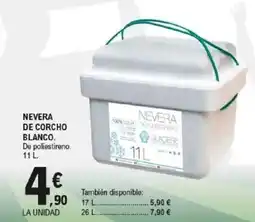 E.Leclerc Nevera de corcho blanco oferta
