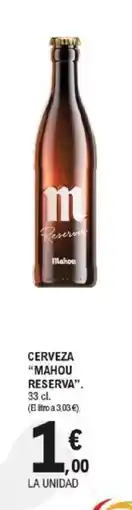 E.Leclerc MAHOU RESERVA Cerveza oferta