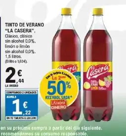 E.Leclerc LA CASERA Tinto de verano oferta