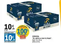 E.Leclerc EL AGUILA SIN FILTRAR Cerveza oferta