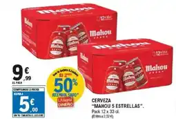 E.Leclerc MAHOU 5 ESTRELLA Cerveza oferta
