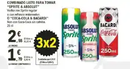 E.Leclerc SPRITE & ABSOLUT Combinado listo para tomar oferta