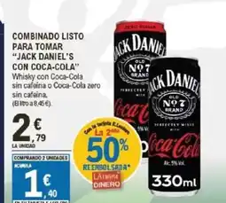 E.Leclerc JACK DANIEL'S Combinado listo para tomar oferta
