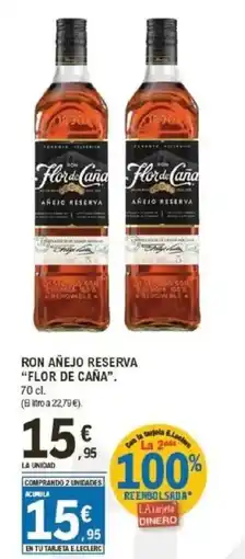 E.Leclerc FLOR DE CAÑA Ron añejo reserva oferta