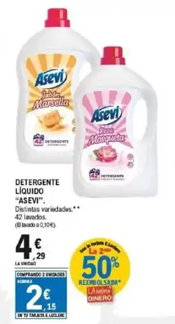 E.Leclerc ASEVI Detergente líquido oferta