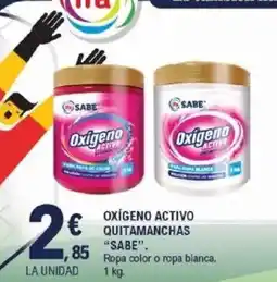 E.Leclerc SABE Oxigeno activo quitamanchas oferta