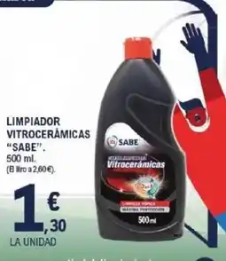 E.Leclerc SABE Limpiador vitrocerámicas oferta